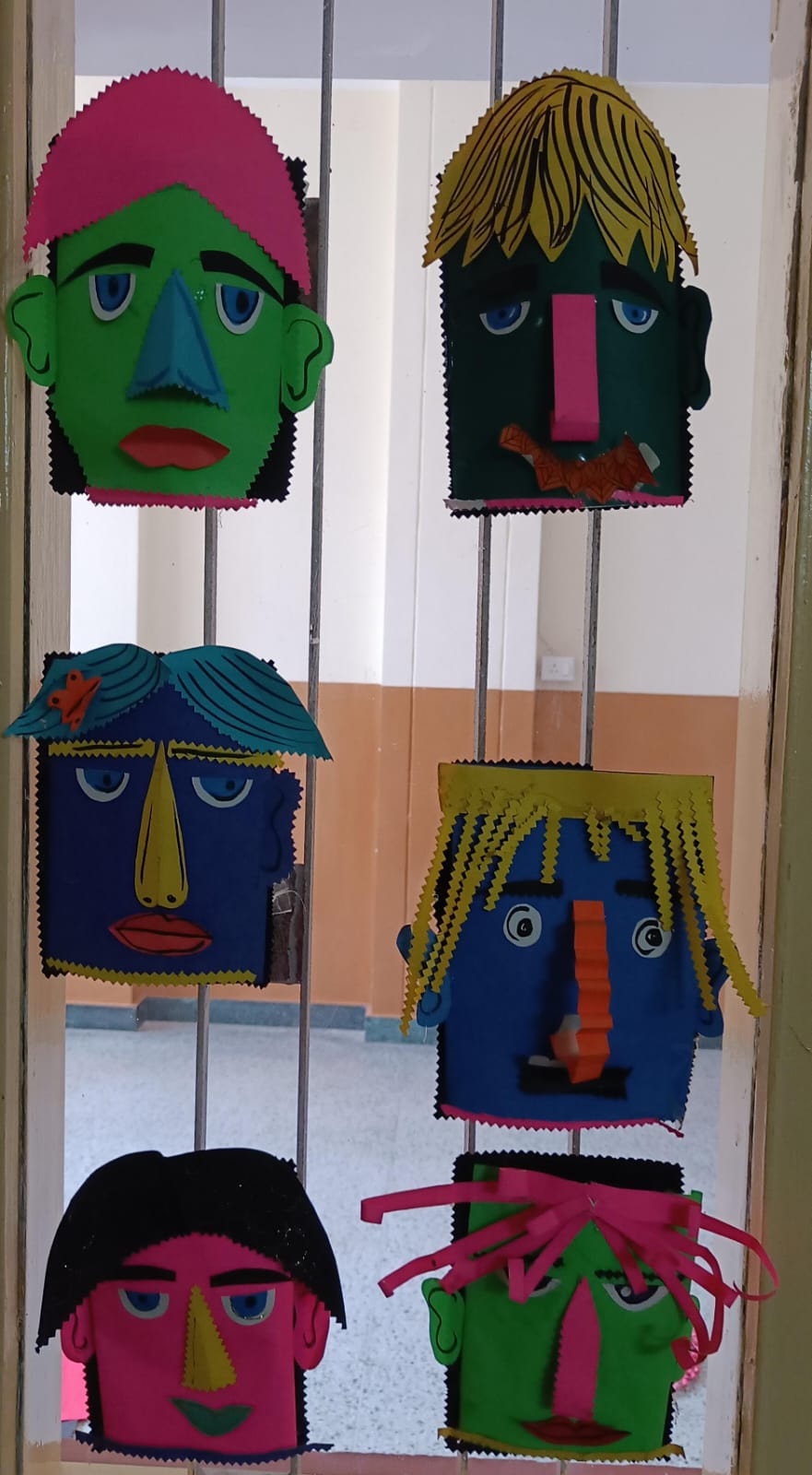 Face mask with colour sheets(Group activity class 4)